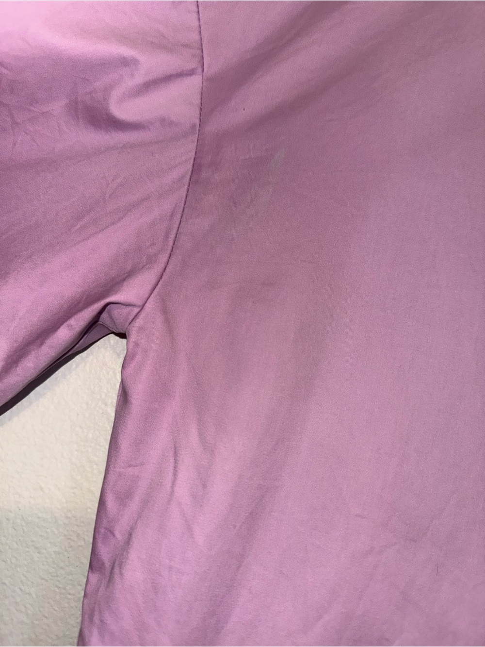 English Factory Cotton Puff-Sleeve Oversized Mini Collared Shirt Dress Lilac M - Picture 5 of 12